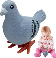 Kids Wind-Up Toy, Funny Jumping Bird, Interactive Spring Mechanism, Durable & Lightweight, Home & Outdoor Play, 3.94x3.74x2.36 Inches, Multicolor, 1 Pack