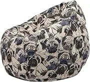 Animal Print beanbag Chair Cover Kids Soft Sofa Sack Teens Dog