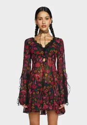 [Current Mood] Daydreamer Floral Mini Dress - Multi