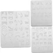 SOESFOUFU 3 Sets Nail Plate Manicure Tools Nail Printing Plates Stamping Plates for Nails Nail Art Supplies Steel Nail Stencils Nail Stencils for Nail Art Nail Stamping Stencil Nail Stamps