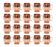 Moscow Mule Mugs - Made of REAL 100% Pure Copper Guaranteed, 16 Oz Gift Set