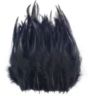 200PCS Saddle Hackle Rooster Feather for Crafts, 5-7 Inch Natural Pheasant Neck