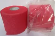 Lot of 2 New Red Foam Pre-Wrap, Trainers Tape Underwrap, 2.75" x 30 yds Rolls