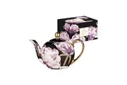 Ashdene Dark Florals Peony 1100ml Teapot Brewing w Stainless Steel Infuser