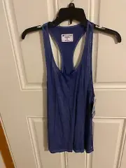 BRAND NEW WOMEN'S SIZE M CHAMPION RACER BACK TANK TOP- DEEP DAZZLINGBLUE HEATHER