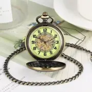 Mens Mechanical Pocket Watch Luminous Full Hunter Skeleton Design Windup Watches