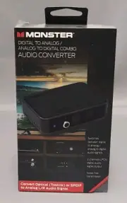 Monster Digital/Analog Audio Converter • Optical SPDIF or Toslink NEW