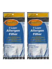 (4) Hoover WindTunnel Non Self Propelled 3 Layer Final Vacuum Filter, Bagless...