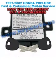Honda Prelude Key Programming Replacement All Keys Lost W/ 2 Keys