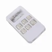 24pcs Shining False Toe Nails Women Fake Toe Nails Artificial Full Co WTD