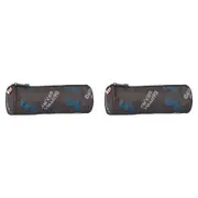 2x Lego Round Pencil Roll Case Holder Storage Stationery Ninjago Arin 23x8cm