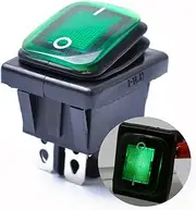 KOMBIUDA 4 Pin Boat Switch 12v Dc Off Toggle Car Boat Rocker Marine Led Latching Light