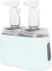 Songaa Travel Bottles For Toiletries - Travel Shampoo And Conditioner Bottles For Toiletries, 2 In 1 Toiletry Bottle Travel Containers, Travel Size Toiletry Bottle Pump Liquid Holder For Travel - Blue