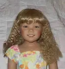 WEE 3 AIMEE Doll Wig SIZE 14-15.5 (BIG) BLONDE Long Kinky Hair & Full Bangs NWT