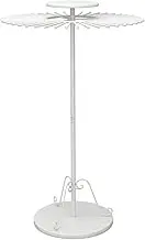 Floor Standing Pivoting Scarf,Belt Hangers for Men Closet,Retail Space Saving Display Stand Shelf for Ties Shawls Purse for Bedroom,Store,Retail & Business/White/80Cm/31.5Inch