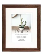 Deluxe Gallery Photo Wall Frame Set D - 8 Frames - Chestnut