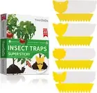 48 Pcs 4 Shapes Yellow Extremely Sticky Traps for Fungus Gnat, Fruit Fly, Fly, W