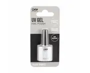 UV Gel Nail Polish, Silver Sparkle - OXX Cosmetics