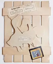 Geese & Heart on Gate 9" × 12" Carolyn's Crafts Wood Shapes