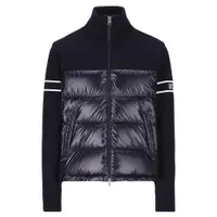 在飛比找ETMall東森購物網優惠-【MONCLER】秋冬新款 男款 羽絨&羊毛拼接外套-深藍色