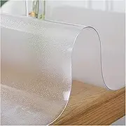 Clear PVC Plastic Rug Protector Cover, 1.5mm Hardwood Floors Protector 100% Waterproof Non-Skid Chair Mats Transparent Mat (Color : Gray, Size : 100 * 120cm)