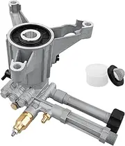 RMW22G24-EZ-SX AR High Pressure Washer Pump, SX Left-Handed Pump, 2400 PSI, 2.2 GPM, Vertical 7/8" Shaft Power Washer Replacement Pump Head with Easy Start Valve Thermal Relief Valve, Aluminum