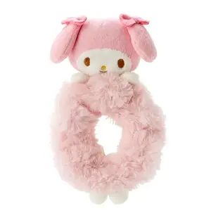 【震撼精品百貨】My Melody 美樂蒂~日本三麗鷗SANRIO 美樂蒂絨毛玩偶大腸圈 髮圈 髮束-粉*46925