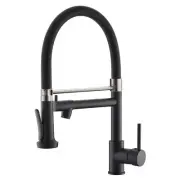Pull Down Kitchen Faucet with Sprayer,Fapully Commercial Black Spring Kitchen...