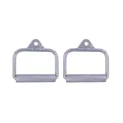 Pair of Steel Stirrup D Handles Cable Attachment