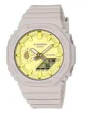 Casio G-Shock Analog Digital Yellow Dial Women's Watch GMAS2100NC4A