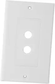 IWOWHERO Audio Wall Plate 2 Banana Plugs Speaker Wire Gang Box for Home and Commercial Use