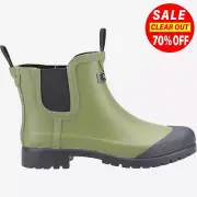 Cotswold Blenheim Womens Waterproof Mid Ankle Wellies Wellington Boots Green