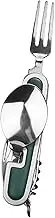Camping Flatware - Hiking Cutlery Stainless Steel | Portable Foldable Multi-Functios Flatware for Backpacking, RV Camping, Barbecue Tailgating