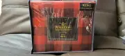 NEW Pendleton 4 Pc King Sheet Set Rob Roy Buffalo Plaid FLANNEL 100% Cotton