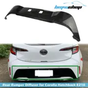 Carbon Rear Bumper Diffuser Trim Fit For Toyota Corolla Hatchback E210 MZEA12R (for: Toyota)