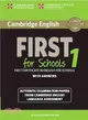 Cambridge English First for Schools 1 With Answers ─ Authentic Examination Papers from Cambridge English Language Assessment