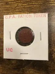 WWII-World War 2 Era OPA Ration Tokens 1944-1945