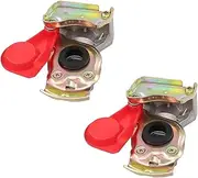 Laroal Clutch Head M16 with Valve Set Compressed Air Head Red Yellow with Dust Cap for Truck Tractor Compressed Air Tractor Truck Semi Trailer