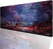 LznYi Gaming Mouse Pad, Large Non-Slip Rubber Base Mousepad, Keyboard Mouse Mat, Desk Pad with Stitched Edges (6030 ArtTree-AU)