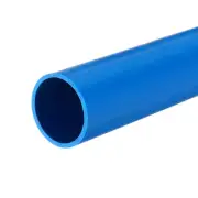 PVC Rigid Round Pipe 28mm ID 32mm OD 20cm Length Blue High Impact