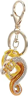 [WESIEVYA] Sparkly Rhinestone Snake Keychain for Women Cute Bag Pendant Decorative Purse Charm Sturdy Rhinestone Aesthetic Keyring for Car Keys