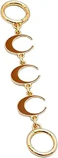 LPORF Bag Extension Chain, Crescent Moon Design Chain Strap Chains, Chain Replacement Accessories for Shoulder Bags and Various Bags
