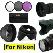 TULIP HARD HOOD + RUBBER HOOD + UV-CPL-FLD HD FILTER KIT FOR NIKON COOLPIX P900