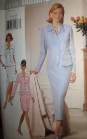4816 Vintage Butterick SEWING Pattern Misses Top Skirt Suit UNCUT 6-22