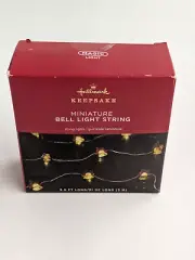 Hallmark Keepsake Miniature Bell Light String 9.8 Ft Long 30 LED Battery Powered