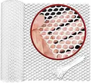 Plastic Wire Mesh Fence 40 x 300CM Roll - Ideal for Poultry, Dogs, Rabbit, Snake Barrier & Gardening - Durable Plastic Chicken Wire Mesh(White)