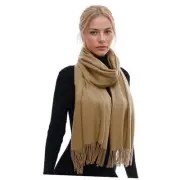 RIIQIICHY Scarf for Women Scarves and Wraps Winter Warm Pashmina Shawl Camel