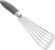 UPKOCH Stainless Steel Fish Turner Spatula Ergonomic Metal Cooking Tool for Flipping and Eggs for BBQ and Outdoor Grilling Durable and Resistant