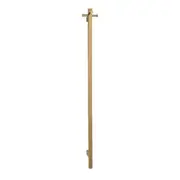 AGUZZO Ezy Fit Vertical Bottom Wired Heated Single Towel Rail - Rose Gold