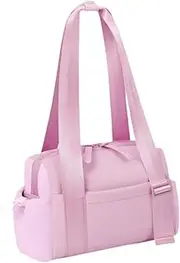 Frediuo Mini Gym Bag Carry on Modern Handbag for Sports Swimming Shopping Fitness Dance, Pink